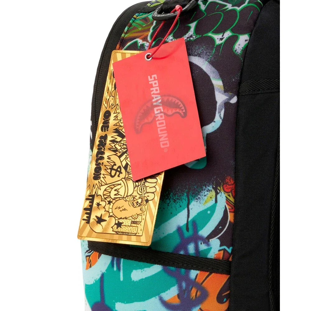Sprayground Moneybear Tunnel Mural Backpack Unisex Multi Adjustable Strap SPR331